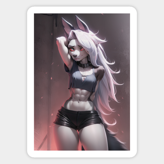 Helluva Boss Loona Loona The Wolf Sfw Classic Helluva Boss Loona Sticker TeePublic